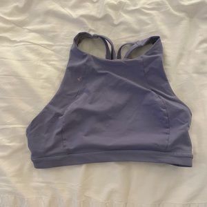 Lululemon high neck lavender sports bra
